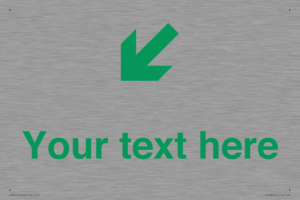 Custom Safe Condition inverse: Green Down left right arrow